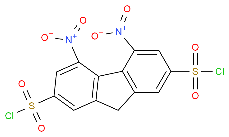 4,5-Dinitro-9H-fluorene-2,7-disulphonyl chloride 97%_Molecular_structure_CAS_)