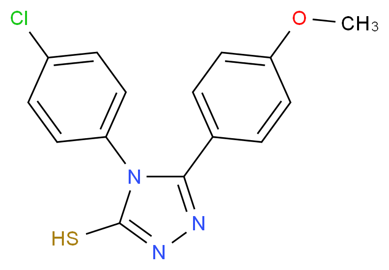 4-(4-chlorophenyl)-5-(4-methoxyphenyl)-4H-1,2,4-triazole-3-thiol_Molecular_structure_CAS_)