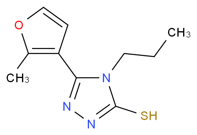 5-(2-Methyl-3-furyl)-4-propyl-4H-1,2,4-triazole-3-thiol_Molecular_structure_CAS_)
