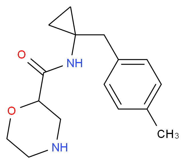 N-[1-(4-methylbenzyl)cyclopropyl]morpholine-2-carboxamide_Molecular_structure_CAS_)