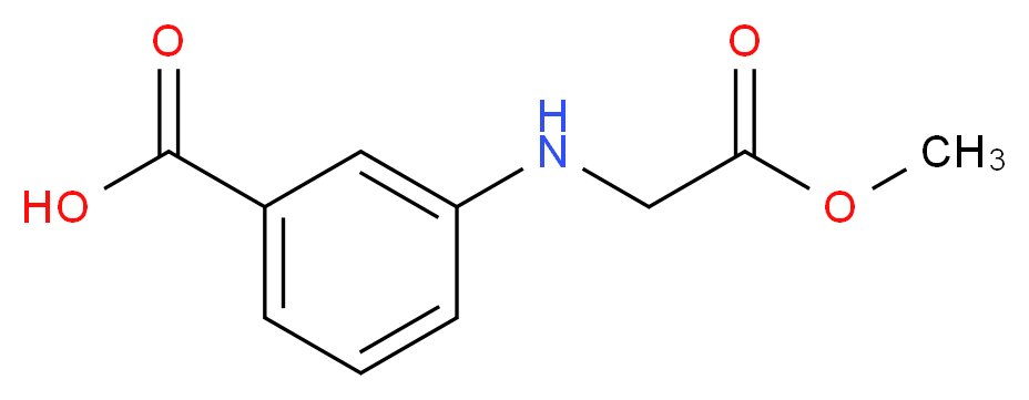 3-[(2-methoxy-2-oxoethyl)amino]benzoic acid_Molecular_structure_CAS_418788-94-0)