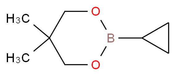 2-CYCLOPROPYL-5,5-DIMETHYL-1,3,2-DIOXABORINANE_Molecular_structure_CAS_)