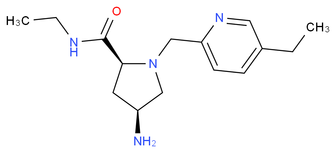 (2S,4S)-4-amino-N-ethyl-1-[(5-ethylpyridin-2-yl)methyl]pyrrolidine-2-carboxamide_Molecular_structure_CAS_)