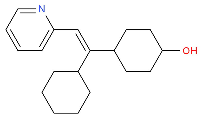 (E/Z)-2-[2-Cyclohexyl-2-(4-hydroxycyclohexyl)]vinylpyridine(Mixture of Diastereomers)_Molecular_structure_CAS_1159977-22-6)