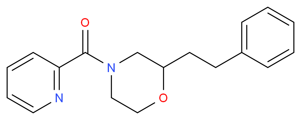 2-(2-phenylethyl)-4-(2-pyridinylcarbonyl)morpholine_Molecular_structure_CAS_)