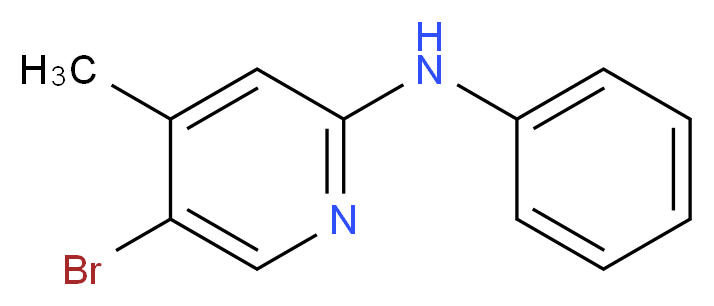 N-(5-Bromo-4-methyl-2-pyridinyl)-N-phenylamine_Molecular_structure_CAS_)