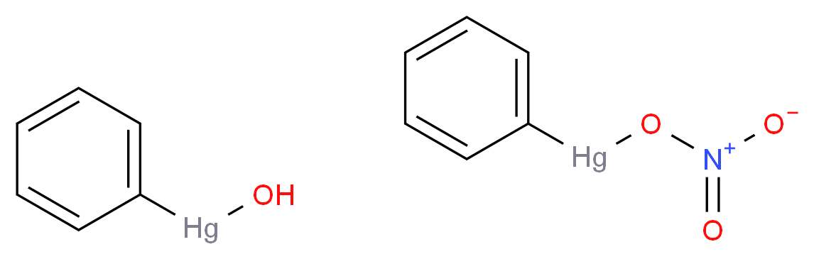 Phenylmercuric nitrate, basic_Molecular_structure_CAS_8003-05-2)