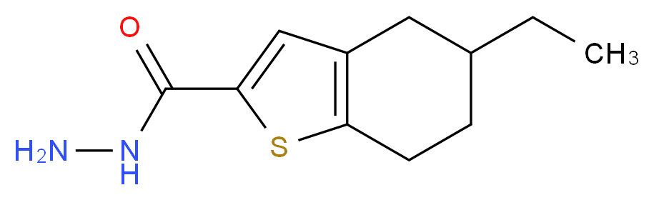 5-ethyl-4,5,6,7-tetrahydro-1-benzothiophene-2-carbohydrazide_Molecular_structure_CAS_)