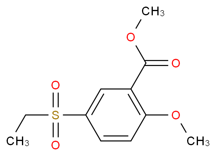 Methyl 5-(ethylsulfonyl)-2-methoxybenzoate_Molecular_structure_CAS_62140-67-4)