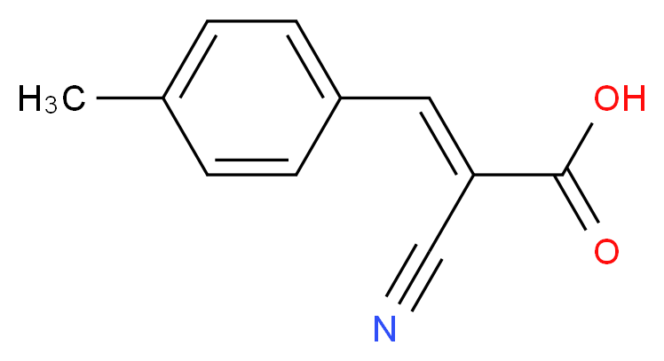 2-Cyano-3-(4-methylphenyl)acrylic acid_Molecular_structure_CAS_20374-48-5)