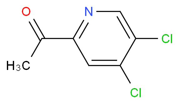 1-(4,5-DICHLOROPYRIDIN-2-YL)ETHANONE_Molecular_structure_CAS_)