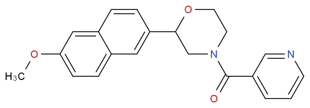 2-(6-methoxy-2-naphthyl)-4-(pyridin-3-ylcarbonyl)morpholine_Molecular_structure_CAS_)