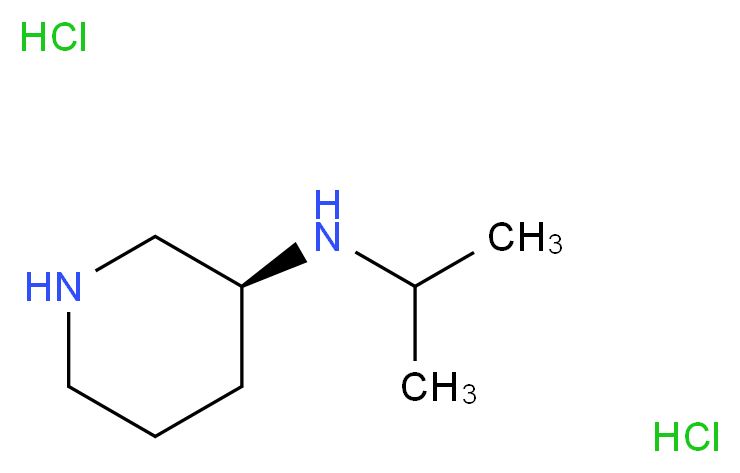 (3S)-3-(Isopropylamino)piperidine dihydrochloride_Molecular_structure_CAS_)