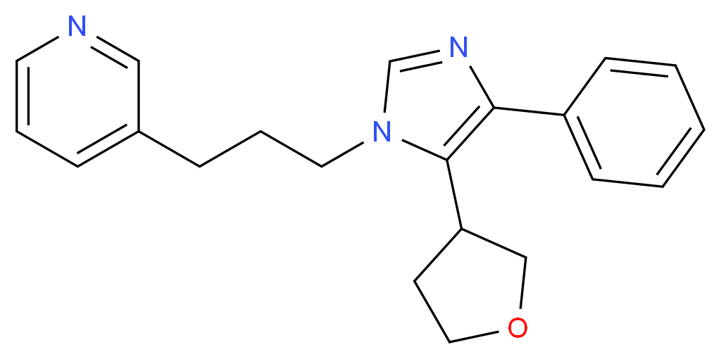 3-{3-[4-phenyl-5-(tetrahydrofuran-3-yl)-1H-imidazol-1-yl]propyl}pyridine_Molecular_structure_CAS_)