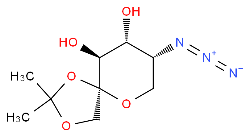 5-Azido-5-deoxy-1,2-O-isopropylidene-β-D-fructose_Molecular_structure_CAS_94801-01-1)