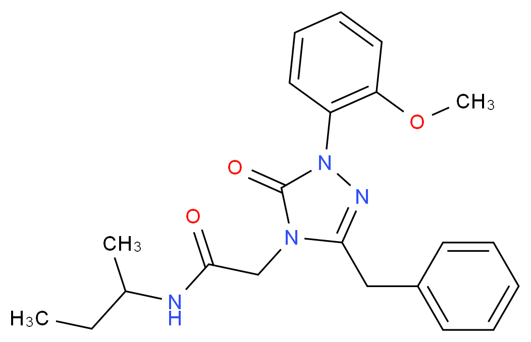 2-[3-benzyl-1-(2-methoxyphenyl)-5-oxo-1,5-dihydro-4H-1,2,4-triazol-4-yl]-N-(sec-butyl)acetamide_Molecular_structure_CAS_)