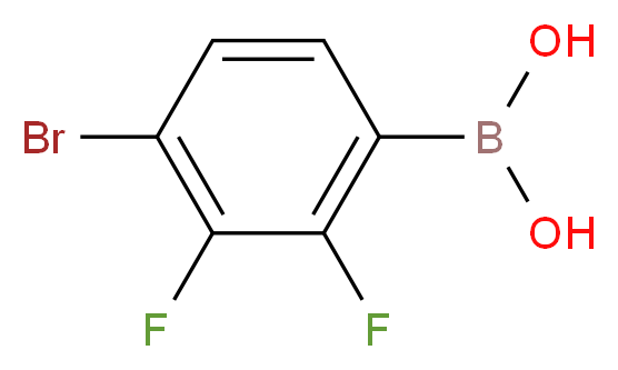 4-Bromo-2,3-difluorobenzeneboronic acid_Molecular_structure_CAS_374790-99-5)