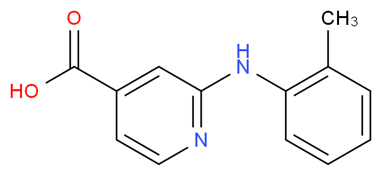 2-(2-Toluidino)isonicotinic acid_Molecular_structure_CAS_1019324-25-4)
