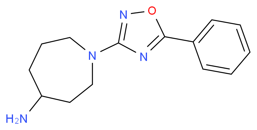 1-(5-phenyl-1,2,4-oxadiazol-3-yl)-4-azepanamine_Molecular_structure_CAS_)