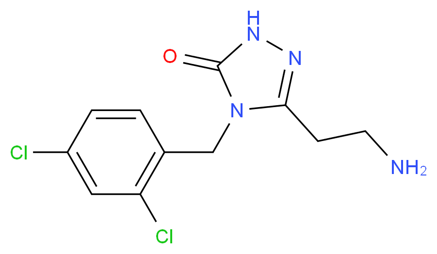 5-(2-aminoethyl)-4-(2,4-dichlorobenzyl)-2,4-dihydro-3H-1,2,4-triazol-3-one_Molecular_structure_CAS_)