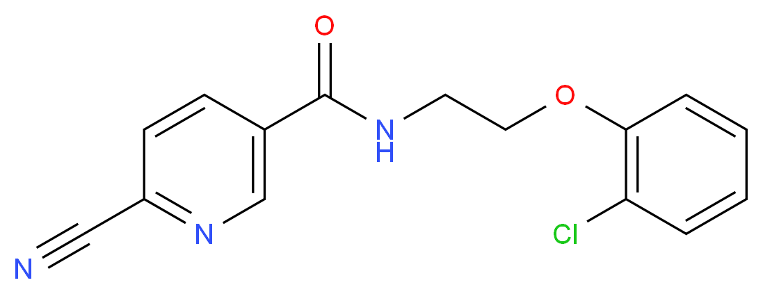 N-[2-(2-chlorophenoxy)ethyl]-6-cyanonicotinamide_Molecular_structure_CAS_)