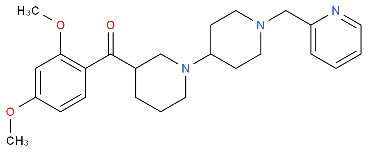 (2,4-dimethoxyphenyl)[1'-(2-pyridinylmethyl)-1,4'-bipiperidin-3-yl]methanone_Molecular_structure_CAS_)