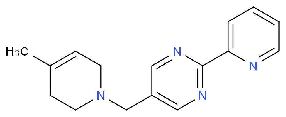 5-[(4-methyl-3,6-dihydropyridin-1(2H)-yl)methyl]-2-pyridin-2-ylpyrimidine_Molecular_structure_CAS_)