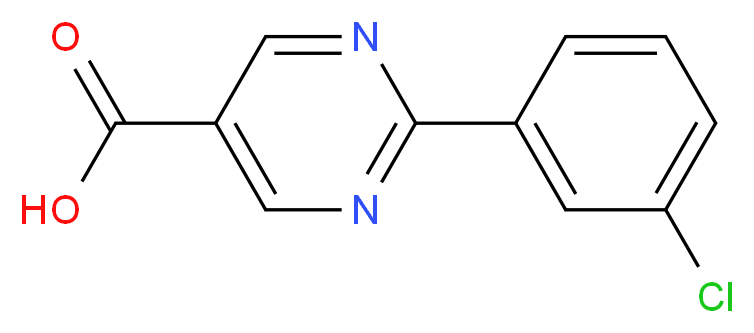 2-(3-CHLOROPHENYL)PYRIMIDINE-5-CARBOXYLIC ACID_Molecular_structure_CAS_928713-19-3)