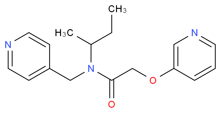N-(sec-butyl)-N-(pyridin-4-ylmethyl)-2-(pyridin-3-yloxy)acetamide_Molecular_structure_CAS_)
