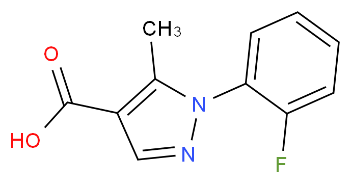 1-(2-fluorophenyl)-5-methyl-1H-pyrazole-4-carboxylic acid_Molecular_structure_CAS_)