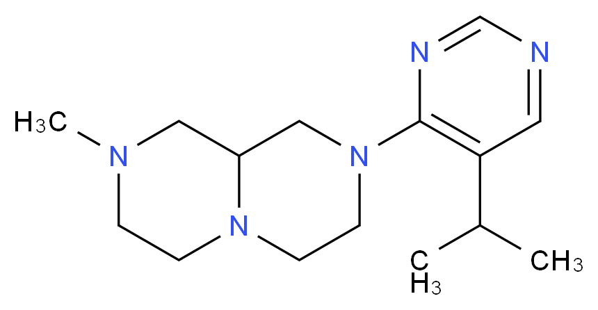 2-(5-isopropylpyrimidin-4-yl)-8-methyloctahydro-2H-pyrazino[1,2-a]pyrazine_Molecular_structure_CAS_)