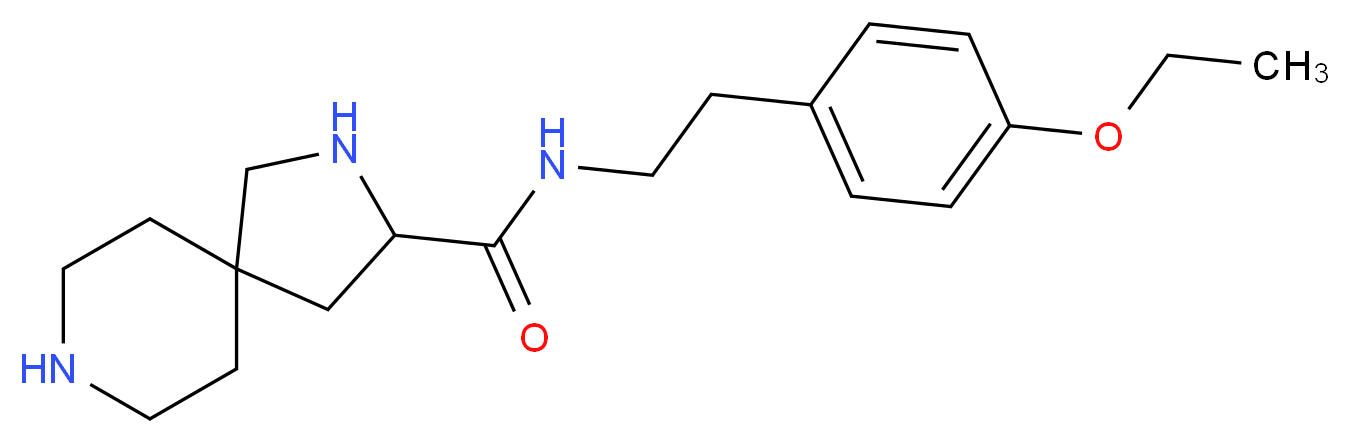 N-[2-(4-ethoxyphenyl)ethyl]-2,8-diazaspiro[4.5]decane-3-carboxamide_Molecular_structure_CAS_)