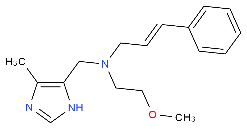 (2-methoxyethyl)[(4-methyl-1H-imidazol-5-yl)methyl][(2E)-3-phenylprop-2-en-1-yl]amine_Molecular_structure_CAS_)