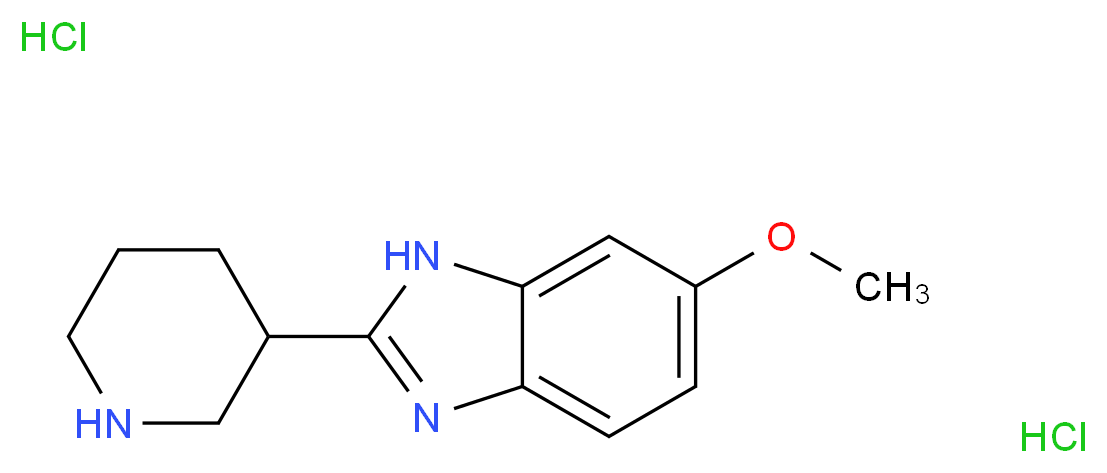 6-Methoxy-2-piperidin-3-yl-1H-benzimidazole dihydrochloride_Molecular_structure_CAS_)