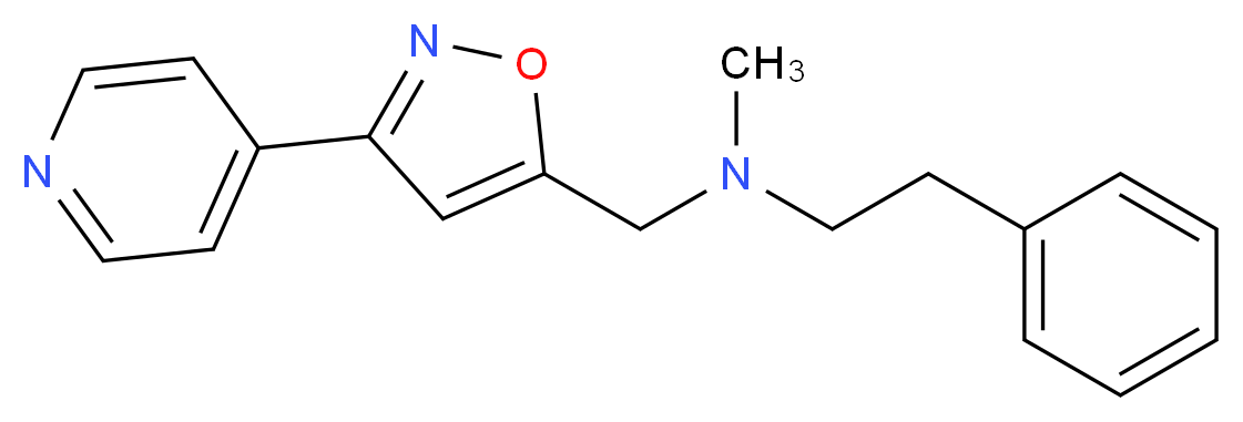 N-methyl-2-phenyl-N-[(3-pyridin-4-ylisoxazol-5-yl)methyl]ethanamine_Molecular_structure_CAS_)