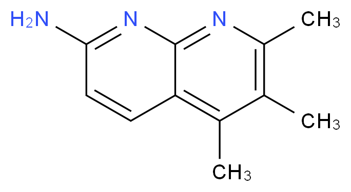 5,6,7-trimethyl-1,8-naphthyridin-2-amine_Molecular_structure_CAS_69587-84-4)