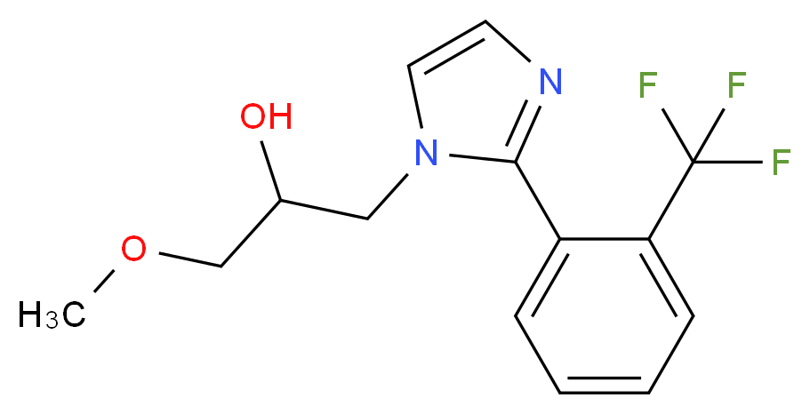 1-methoxy-3-{2-[2-(trifluoromethyl)phenyl]-1H-imidazol-1-yl}propan-2-ol_Molecular_structure_CAS_)