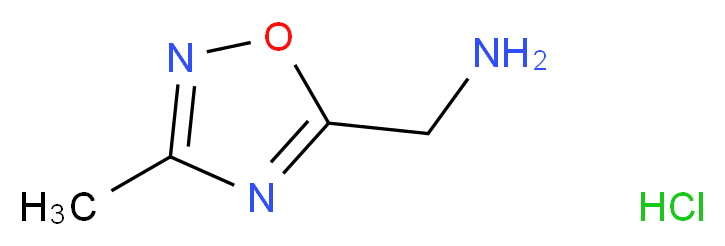[(3-Methyl-1,2,4-oxadiazol-5-yl)methyl]amine hydrochloride_Molecular_structure_CAS_253196-36-0)