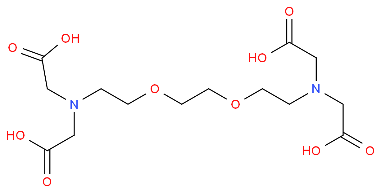 ETHYLENE GLYCOL-bis-(&beta;-AMINOETHYLETHER)-N,N,N',N'-TETRAACETIC ACID_Molecular_structure_CAS_67-42-5)