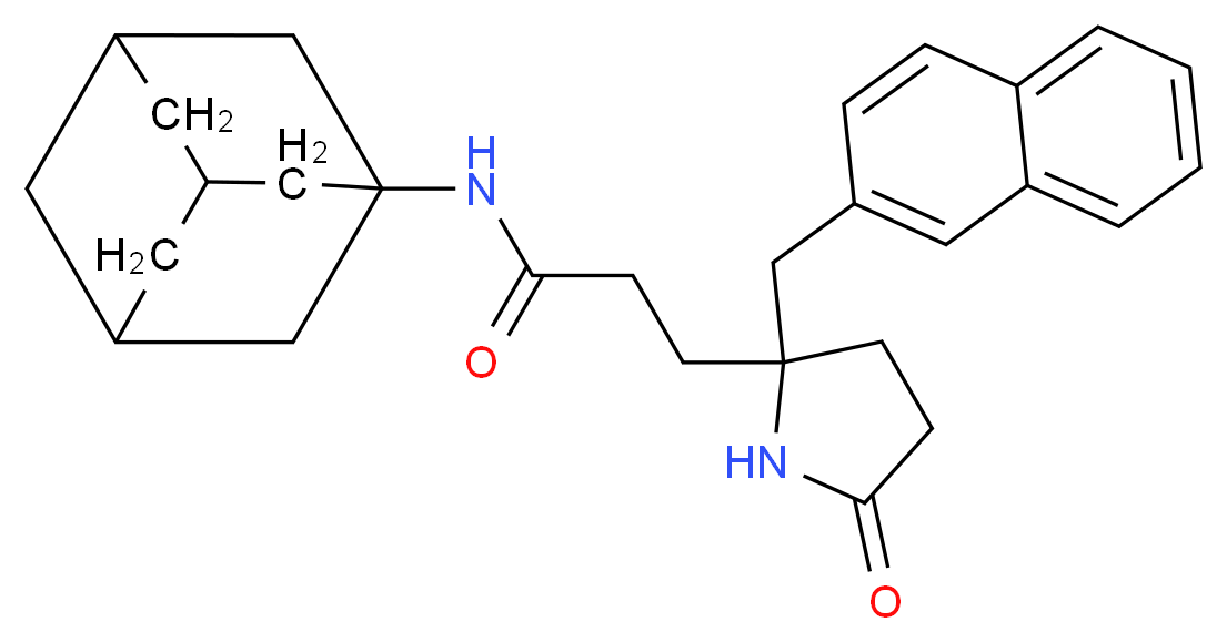 N-1-adamantyl-3-[2-(2-naphthylmethyl)-5-oxo-2-pyrrolidinyl]propanamide_Molecular_structure_CAS_)