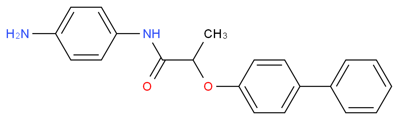 N-(4-Aminophenyl)-2-([1,1'-biphenyl]-4-yloxy)-propanamide_Molecular_structure_CAS_)