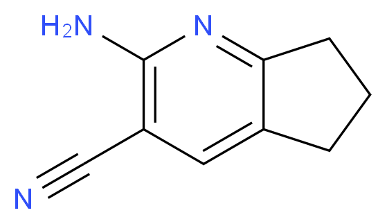 2-amino-5H,6H,7H-cyclopenta[b]pyridine-3-carbonitrile_Molecular_structure_CAS_)