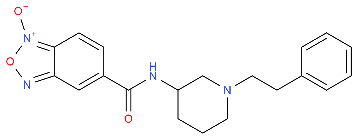 N-[1-(2-phenylethyl)-3-piperidinyl]-2,1,3-benzoxadiazole-5-carboxamide 1-oxide_Molecular_structure_CAS_)