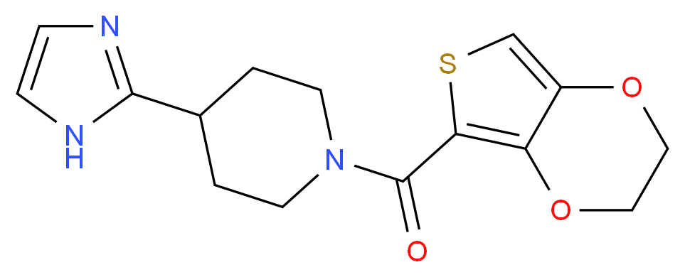 1-(2,3-dihydrothieno[3,4-b][1,4]dioxin-5-ylcarbonyl)-4-(1H-imidazol-2-yl)piperidine_Molecular_structure_CAS_)