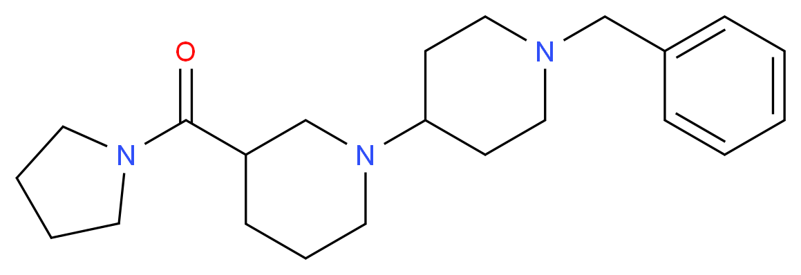 1'-benzyl-3-(pyrrolidin-1-ylcarbonyl)-1,4'-bipiperidine_Molecular_structure_CAS_)