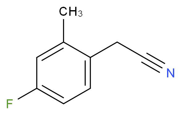 2-(4-fluoro-2-methylphenyl)acetonitrile_Molecular_structure_CAS_)