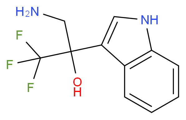 3-amino-1,1,1-trifluoro-2-(1H-indol-3-yl)propan-2-ol_Molecular_structure_CAS_)