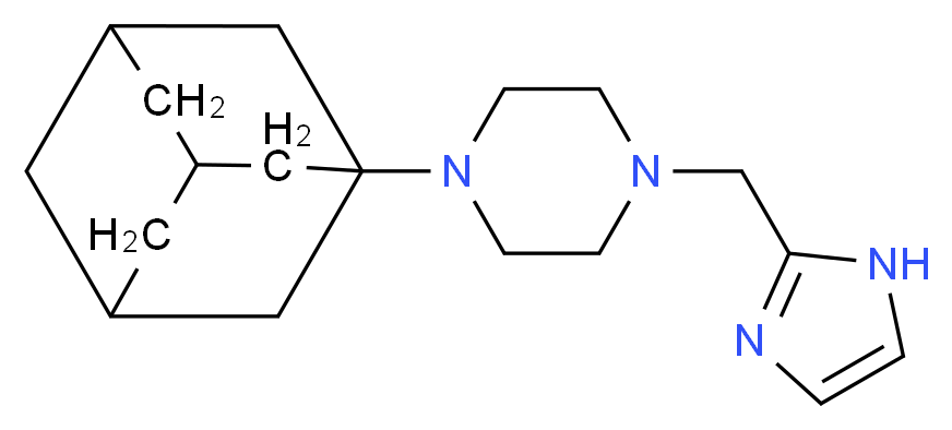 1-(1-adamantyl)-4-(1H-imidazol-2-ylmethyl)piperazine_Molecular_structure_CAS_)