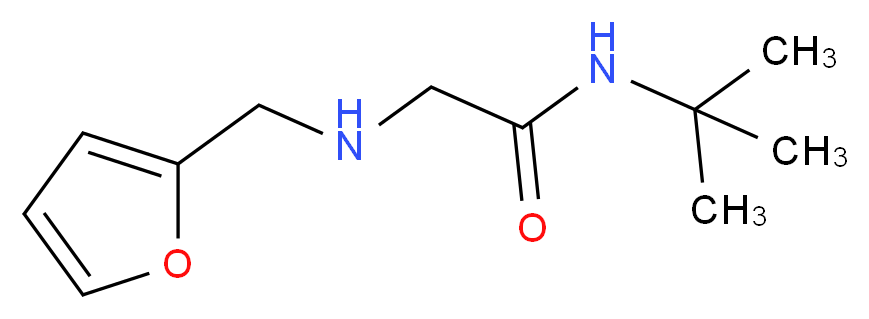 N-(tert-Butyl)-2-[(2-furylmethyl)amino]acetamide_Molecular_structure_CAS_)