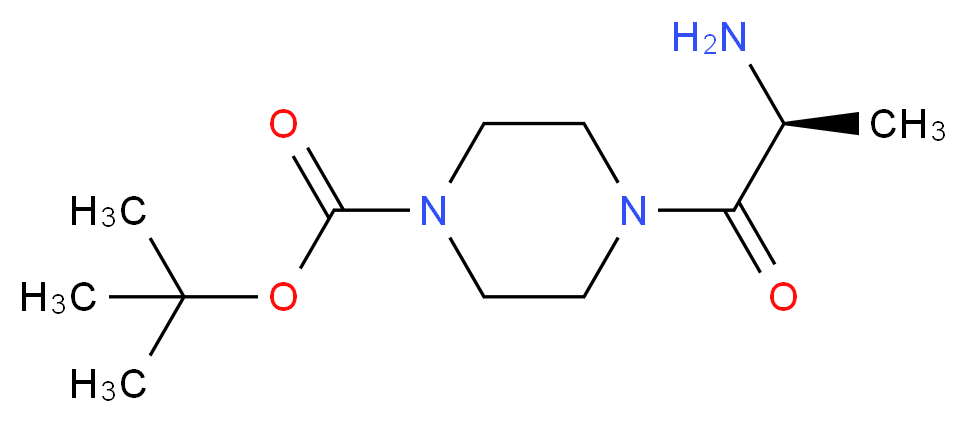 tert-butyl 4-[(2S)-2-aminopropanoyl]piperazine-1-carboxylate_Molecular_structure_CAS_)